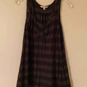 CAbi black and gray tunic tank
